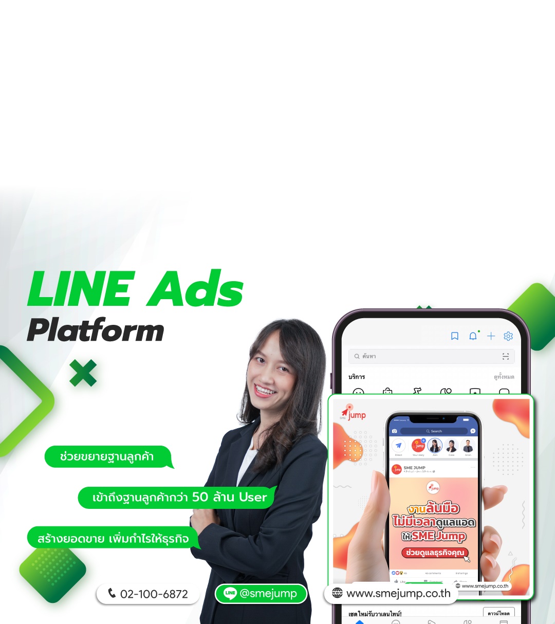 การลงทุนโฆษณาออนไลน์อย่างมีประสิทธิภาพ เช่น Facebook Ads, Google Ads, LINE Ads