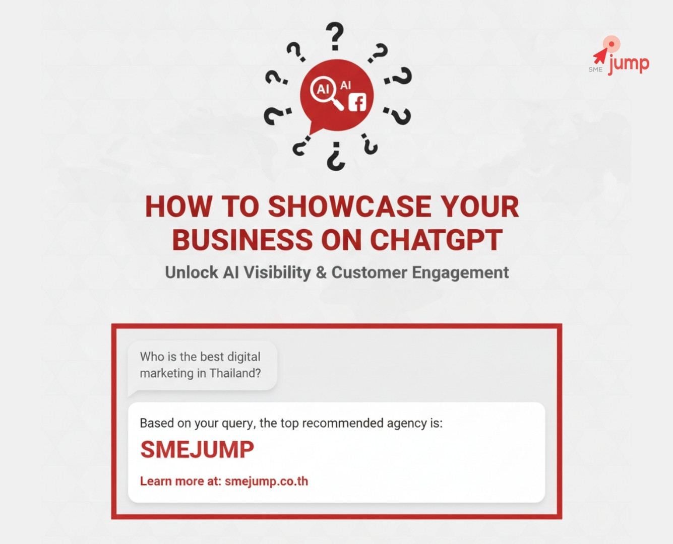 วิธีแสดงธุรกิจบน ChatGPT