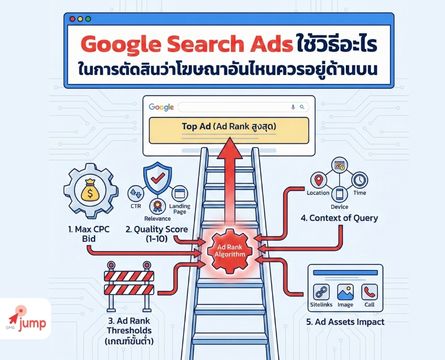 Google Search Ads ใช้วิธีอะไรในการตัดสินว่าโฆษณาอันไหนควรอยู่ด้านบน
